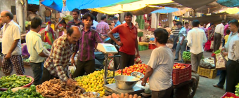 people in a market