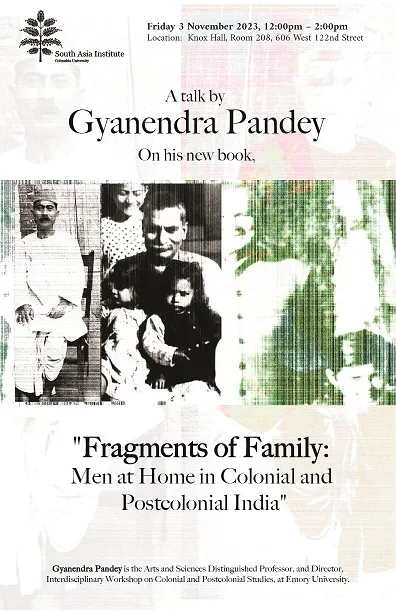 Nov. 3 Gyanendra Pandey
